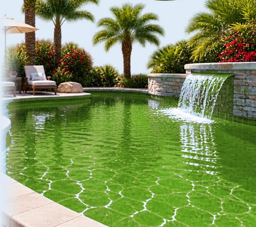 Pool before cleaning