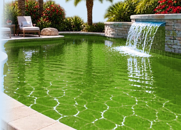Pool before cleaning